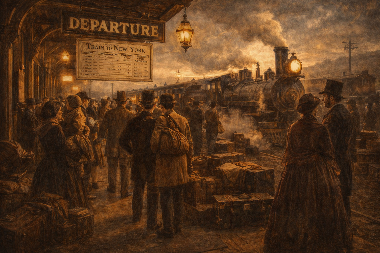 入口と移動の計画を象徴する駅の風景。