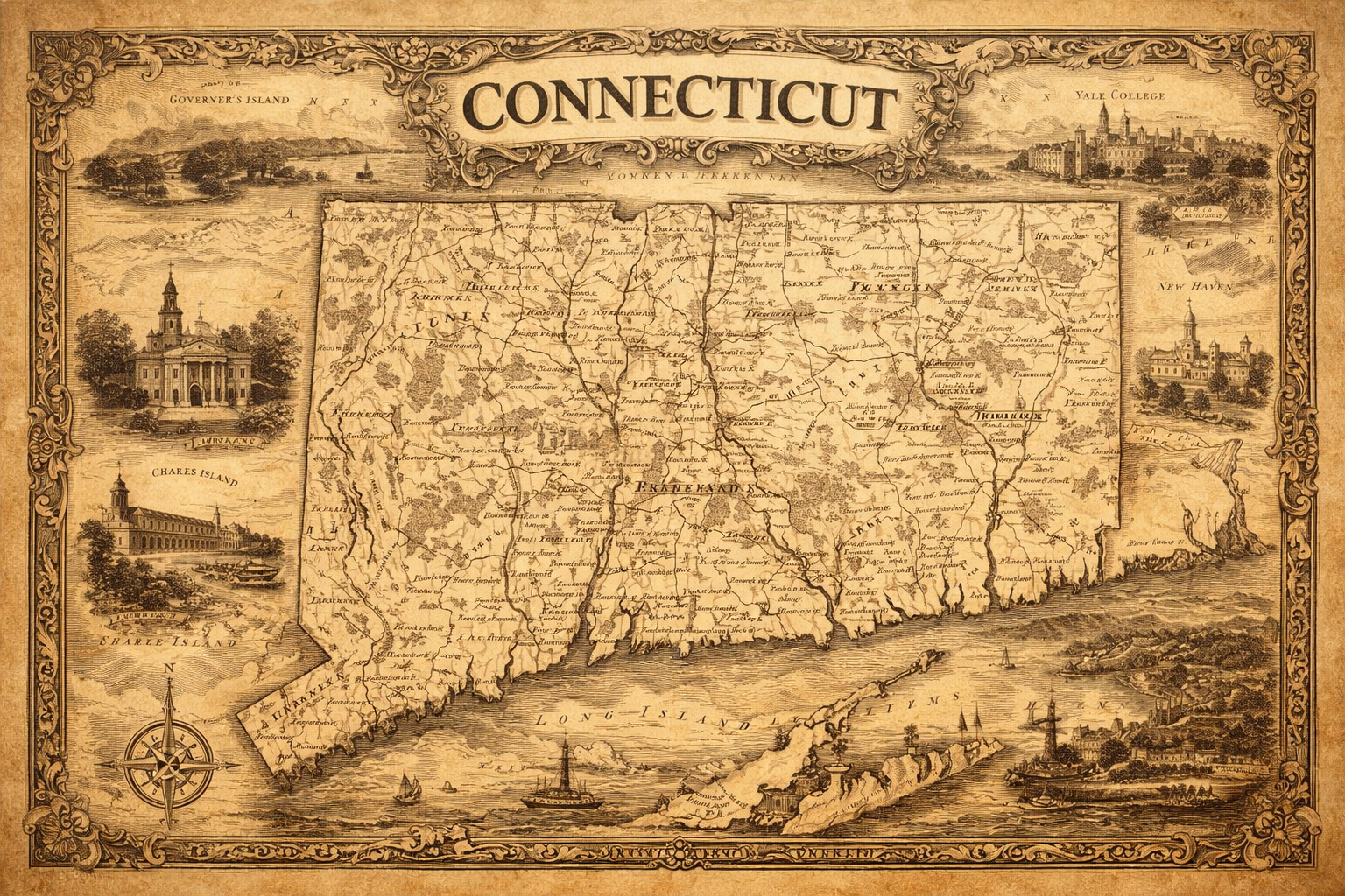 州の輪郭と全体像を把握することから旅の計画は始まる。