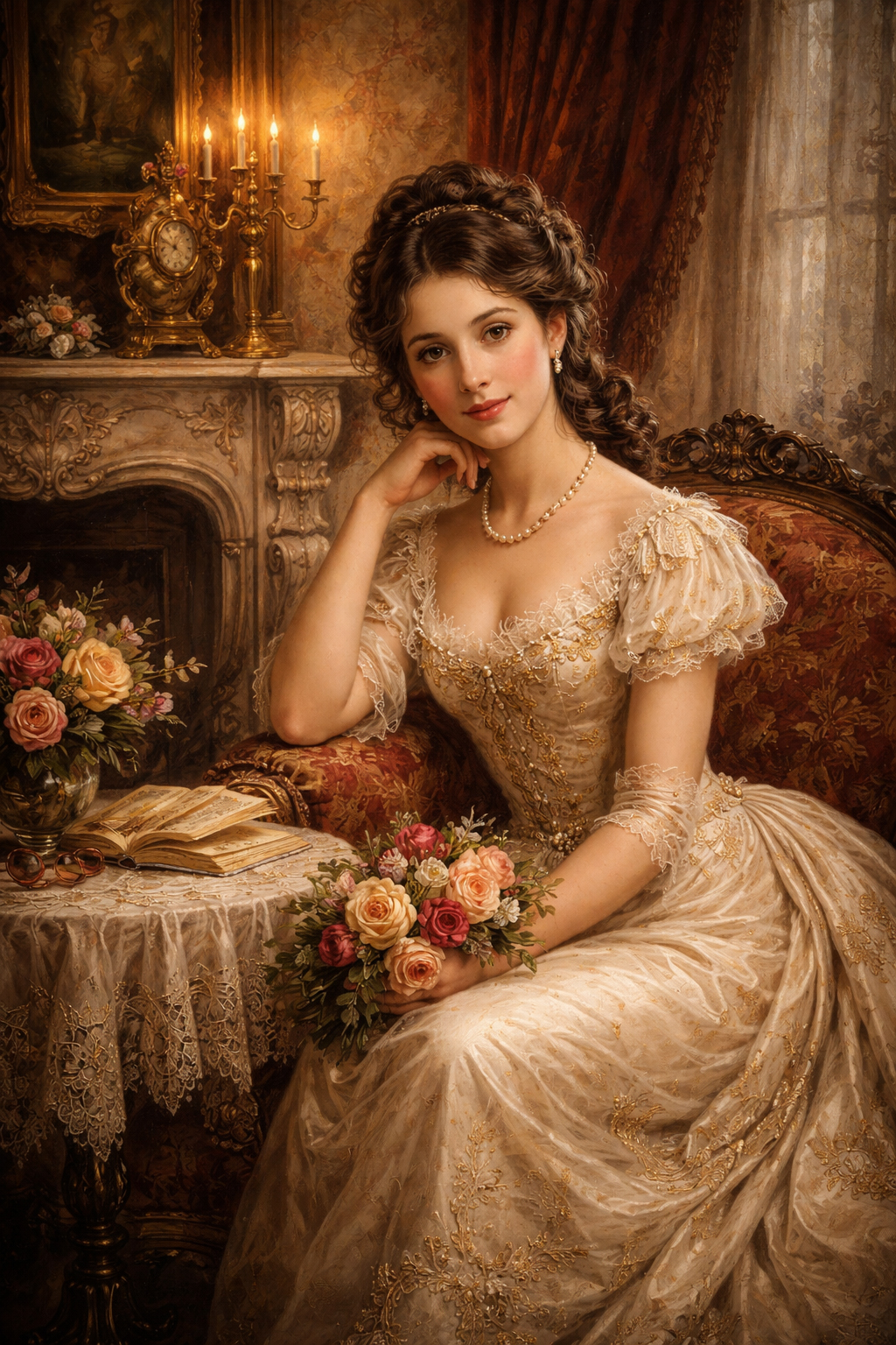 儚く洗練された heroine を思わせる portrait mood。